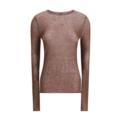 PINKO Brown Wool Sweatshirt
