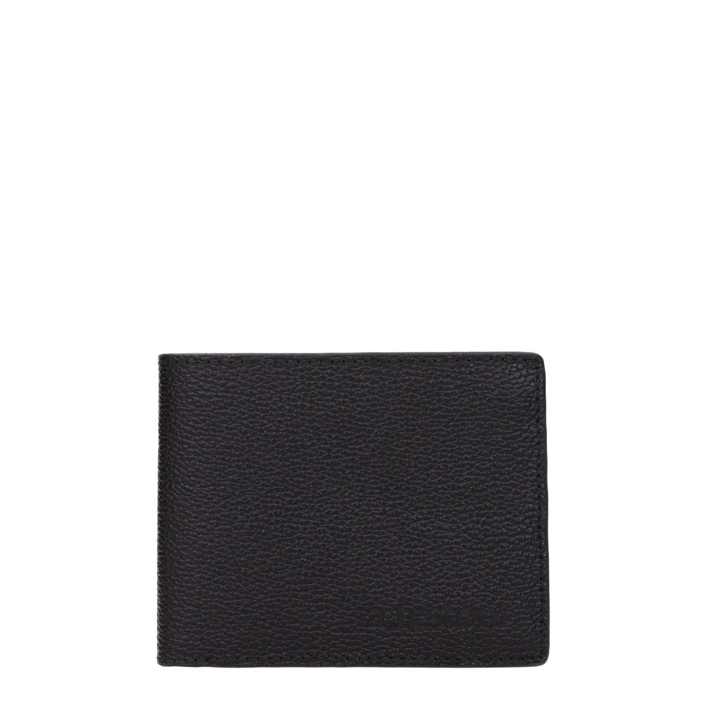 Testoni Black Leather Wallet