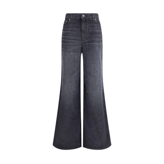 Chloé Black Cotton Flared Jeans