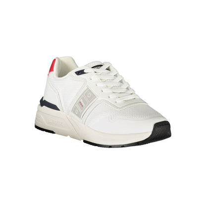 Blauer White Polyester Men's Sneaker