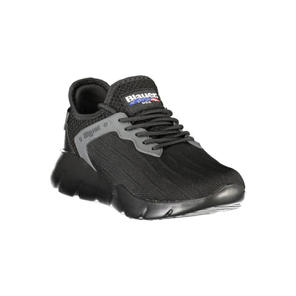 Blauer Black Polyester Men Sneaker