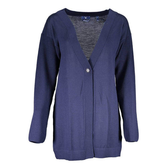 Gant Blu Wool Womens Cardigan