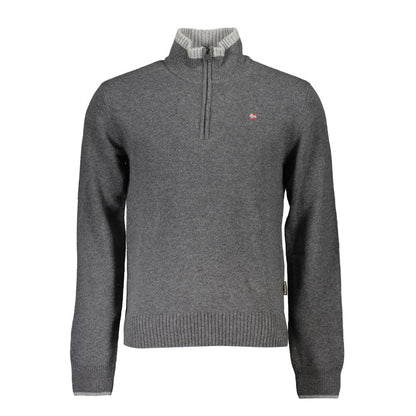 Napapijri Grigio Tessuto Men Sweater