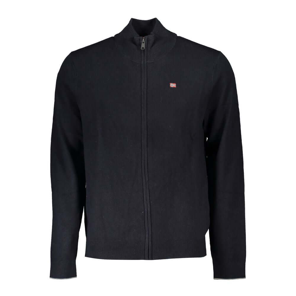 Napapijri Black Tessuto Mens Cardigan