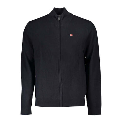 Napapijri Black Tessuto Mens Cardigan