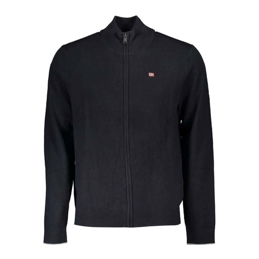 Napapijri Black Tessuto Mens Cardigan
