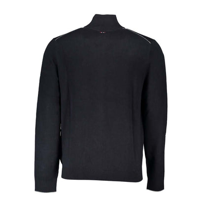 Napapijri Black Tessuto Mens Cardigan
