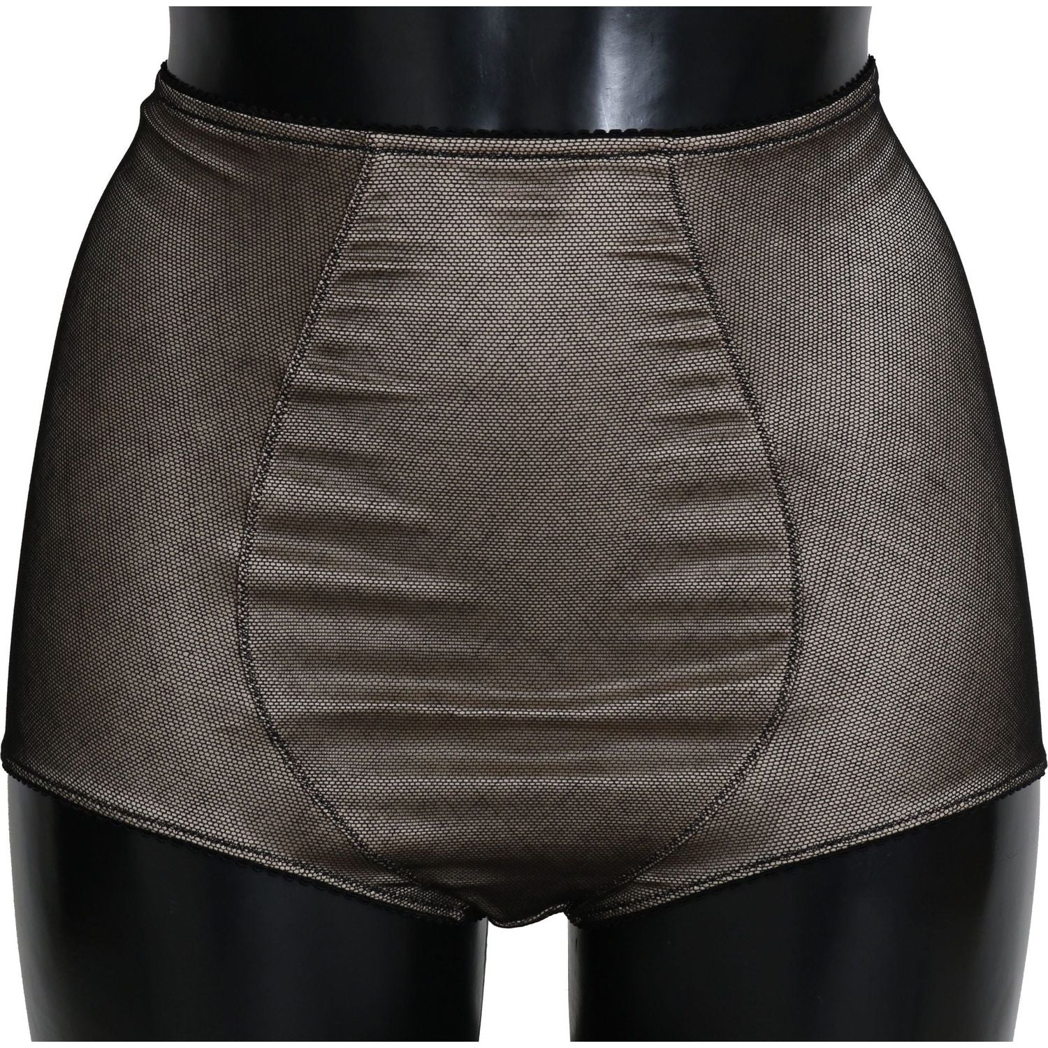 Dolce & Gabbana Bottoms Underwear Beige With Black Net