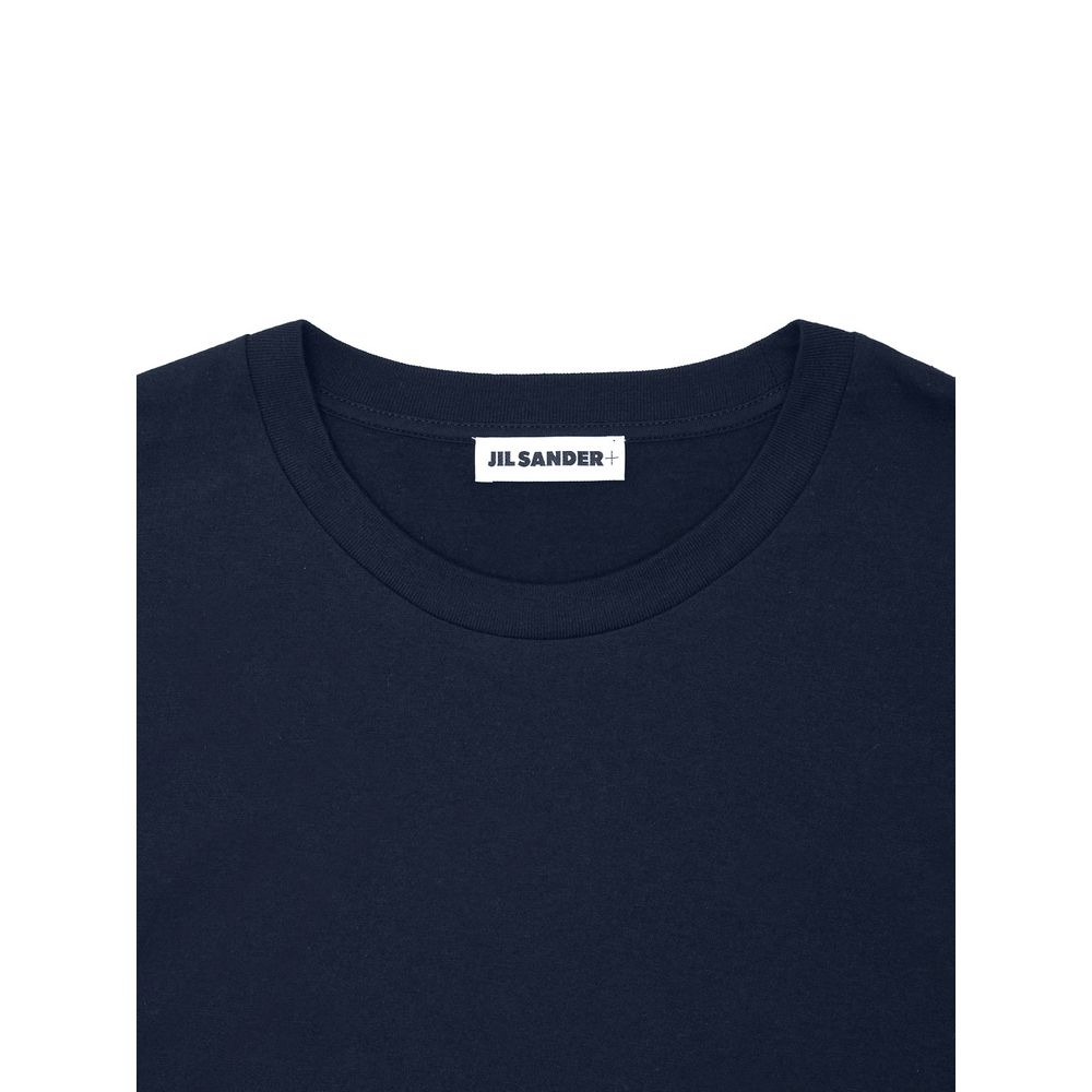 Jil Sander Blue Cotton T-Shirt