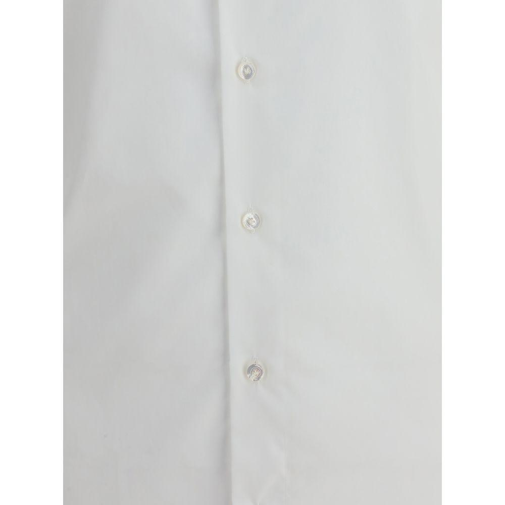 Finamore White Cotton Dress Shirt