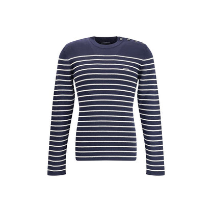 Prada Blue Fleece Wool Sweatshirt