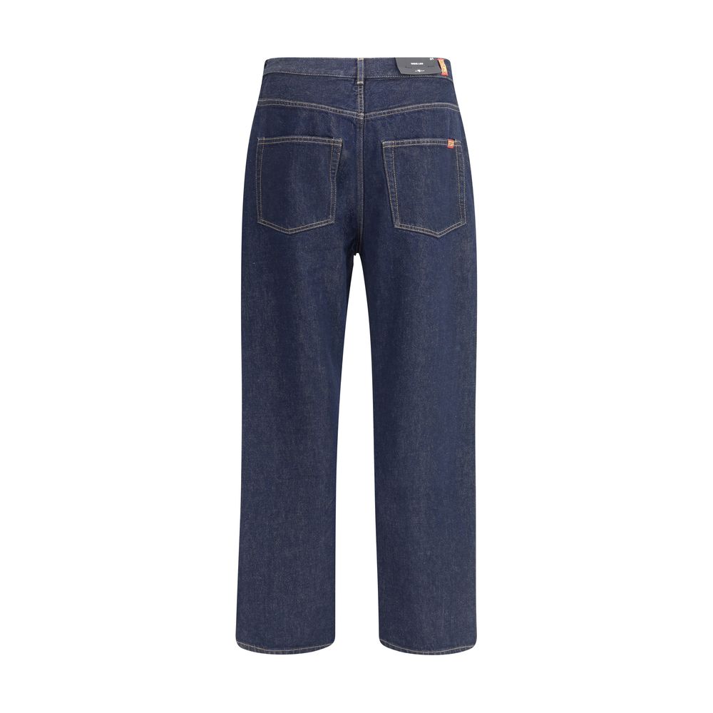 7FOR Blue Cotton Jeans Denim