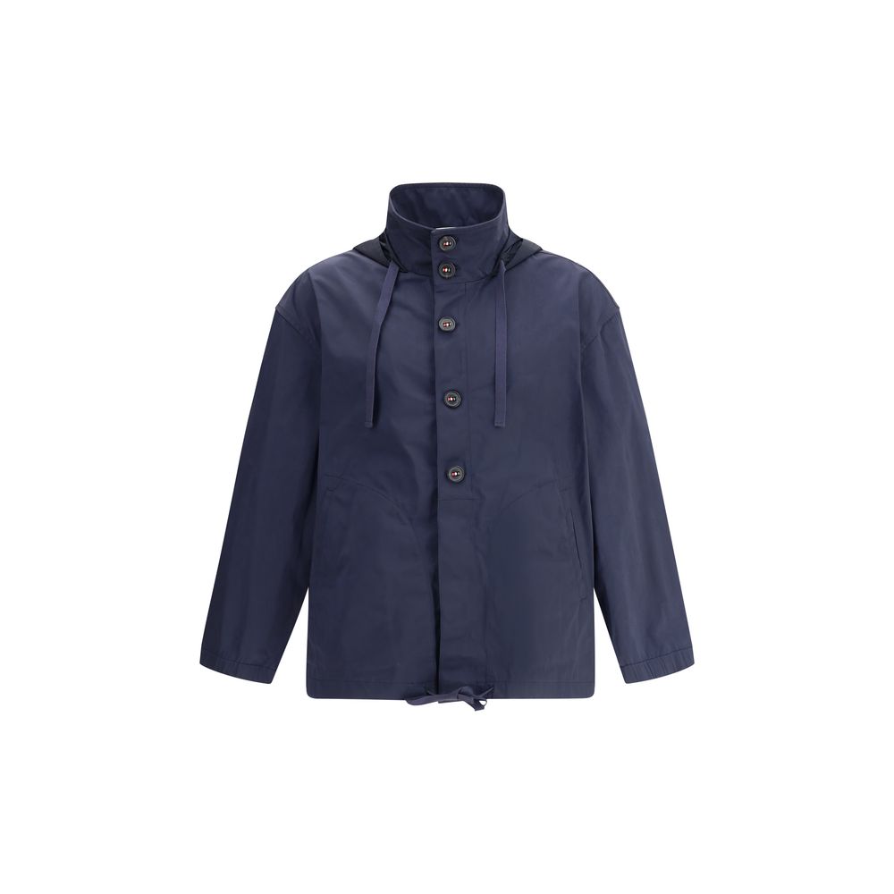 Thom Browne Blue Polyester Shell Jacket