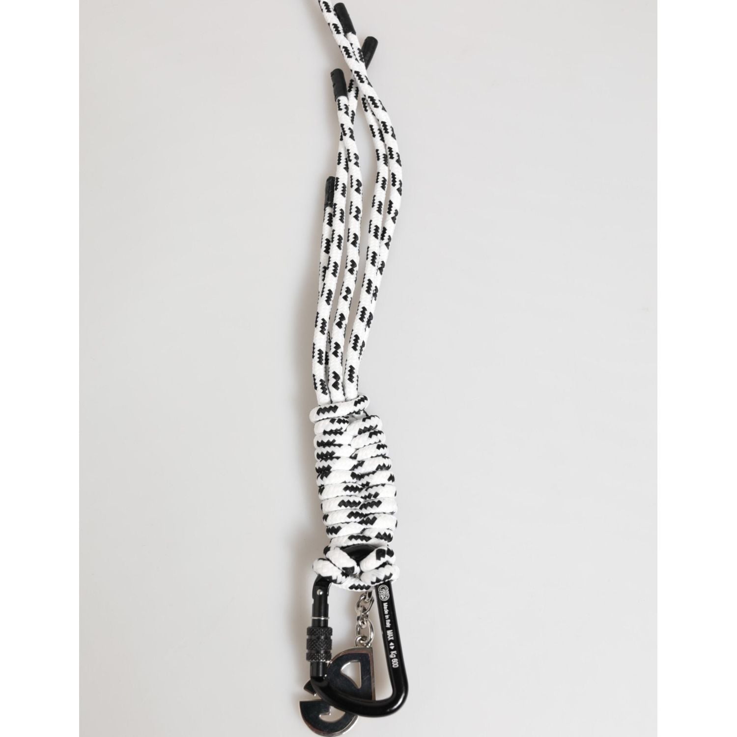 Dolce & Gabbana Multicolor Polyester Tape String DG Logo Keychain Keyring