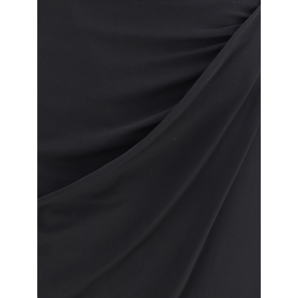 Versace Black Viscose Skirt