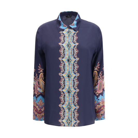 Etro Multicolor Silk Pattern Shirt