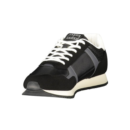 Tommy Hilfiger Nero Polyurethane Men Sneaker