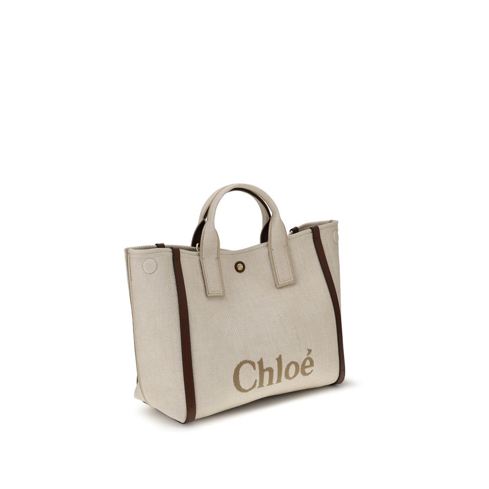 Chloé Beige Cotton Shoulder Bag