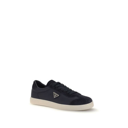 Prada Blue Polyamide Low Top Sneakers