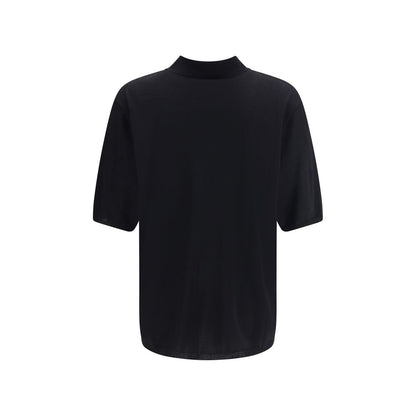 Saint Laurent Black Wool Polo Shirt
