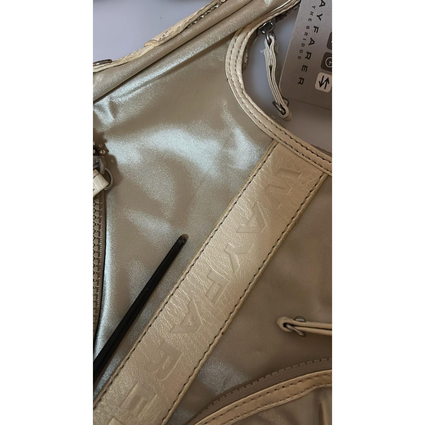 WAYFARER White Shoulder Crossbody Sling Fabric Purse