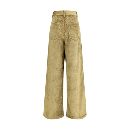Petar Petrov Gold Cotton Casual Pants