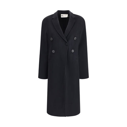 Tory Burch Black Wool Coat