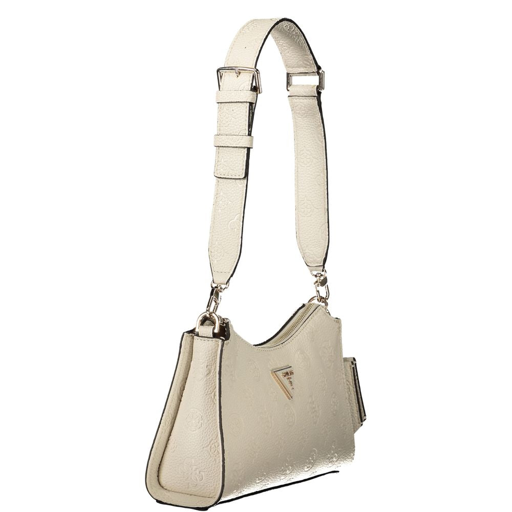 Guess Jeans Beige Polyurethane Women's Shoulder Bag