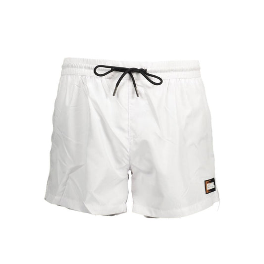 Karl Lagerfeld White Polyester Men's Swim Boxer