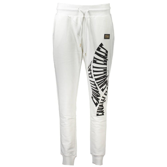 Cavalli Class Bianco Cotton Women Jogger Pant