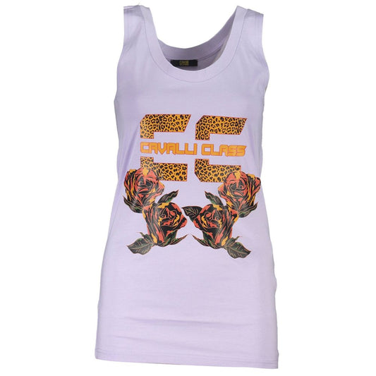 Cavalli Class Viola Cotton Women Tank Top