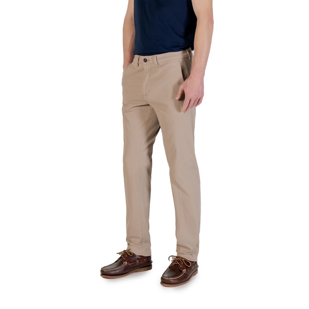 Borghese Beige Cotton Skinny Pants