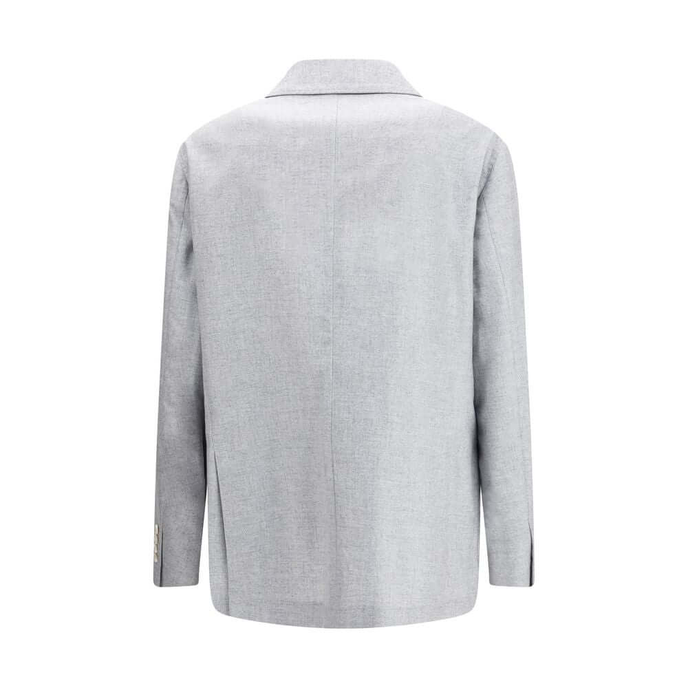 Brunello Cucinelli Gray Wool Blazer