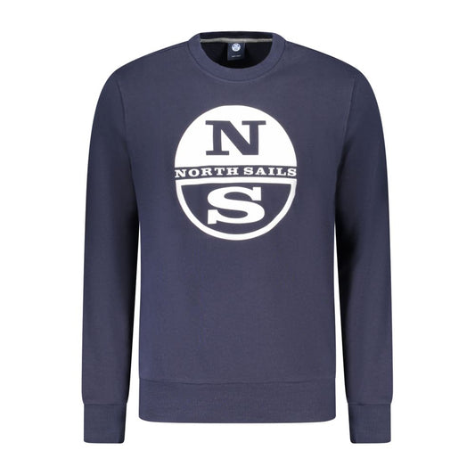 North Sails Blue Cotton Men's Sweatshirt