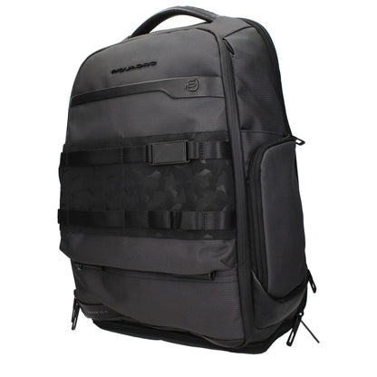 Piquadro Gray Fabric Backpack