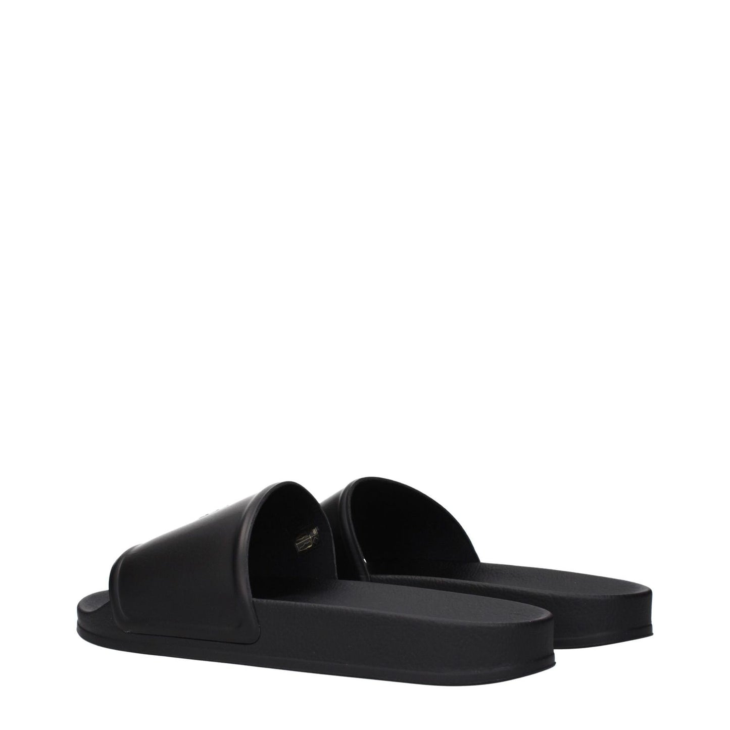 Marcelo Burlon Black Cotton Slippers