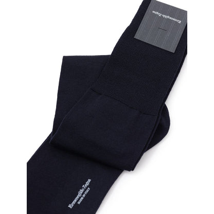 ZEGNA Blue Wool Socks