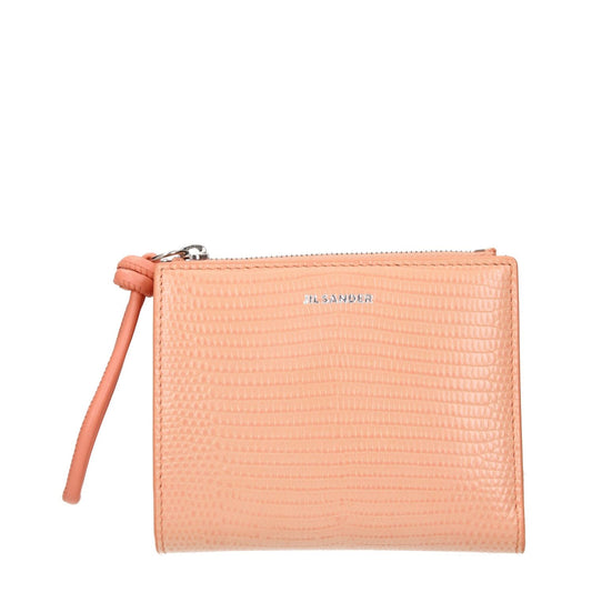 Jil Sander Pink Leather Wallet