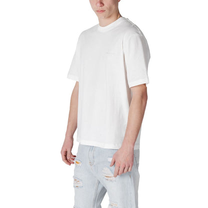 Armani Exchange White Cotton T-Shirt
