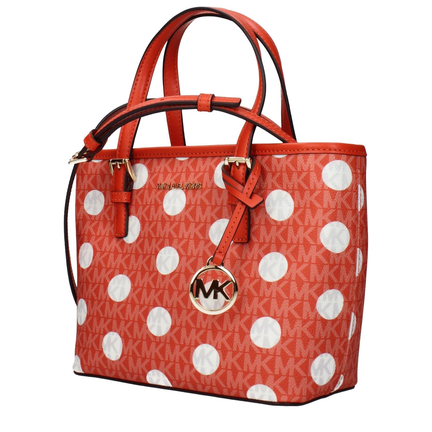 Michael Kors Orange Fabric Handbag