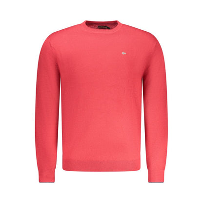 Napapijri Red Merino Wool Men Sweater