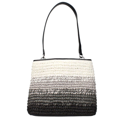 Michael Kors Black Raffia Shoulder Bag