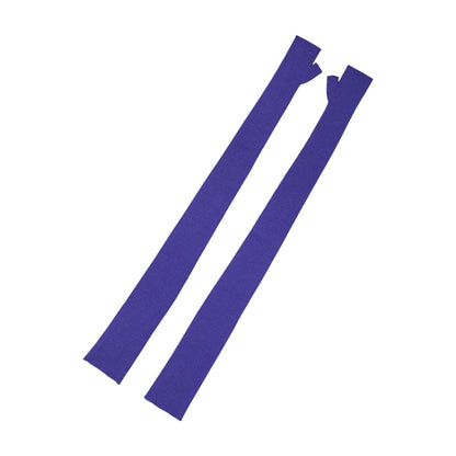 Dolce & Gabbana Violet Wool Fingerless Elbow Length Mitten Gloves