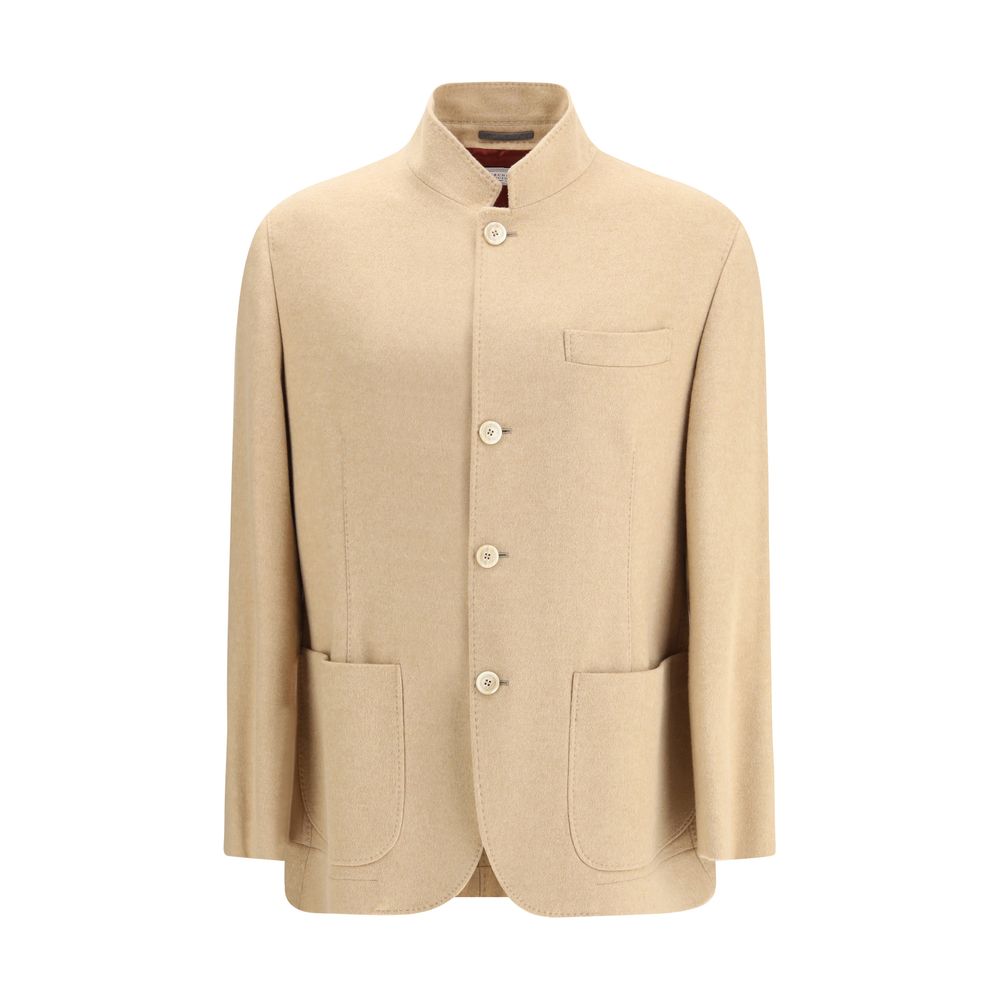 Brunello Cucinelli Beige Cashmere Coat