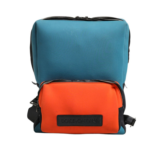 Dolce & Gabbana Multicolor Neoprene Nylon Backpack Men's Borse Bag