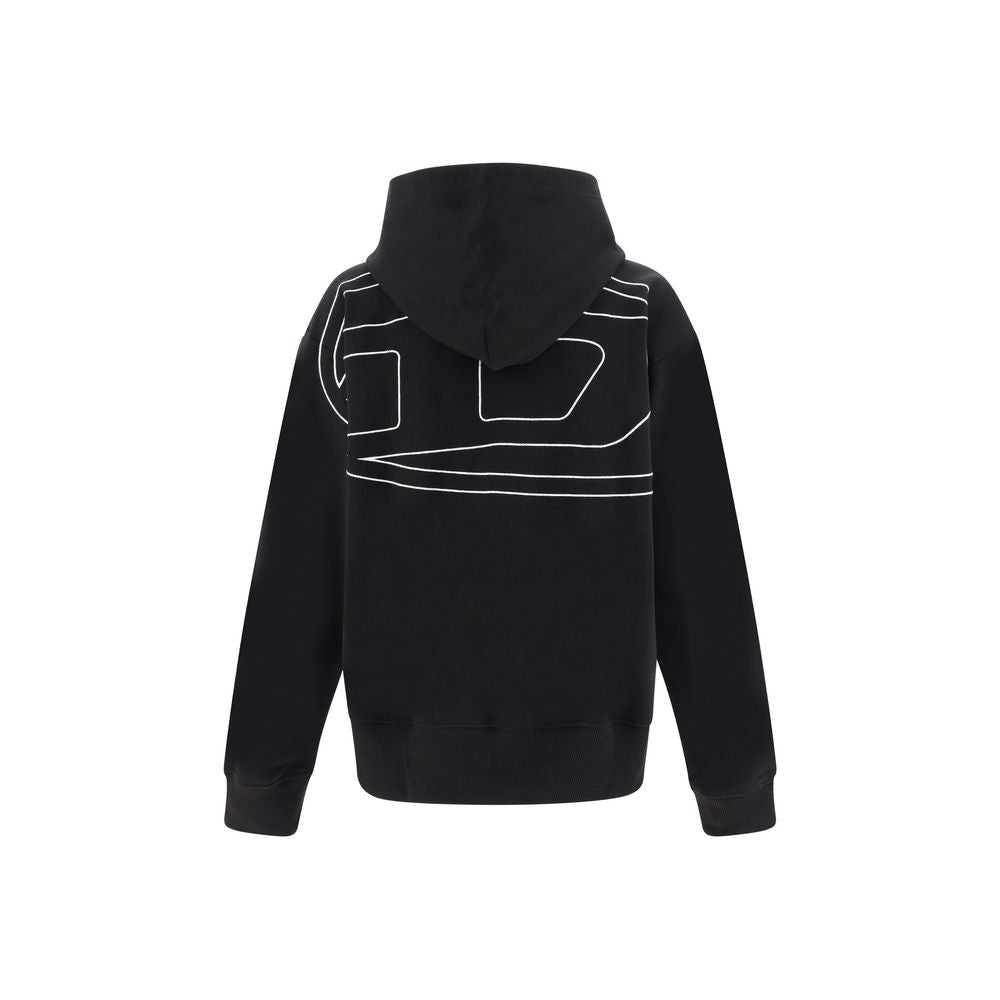 Diesel Black Elastane Sweatshirt