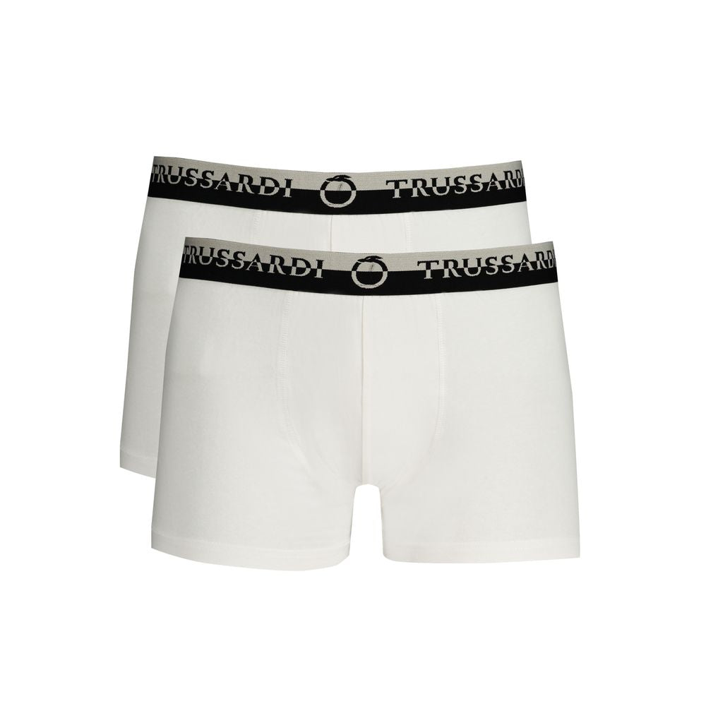 Trussardi White Cotton Men's Boxer Brief