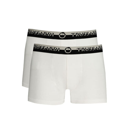 Trussardi White Cotton Men's Boxer Brief