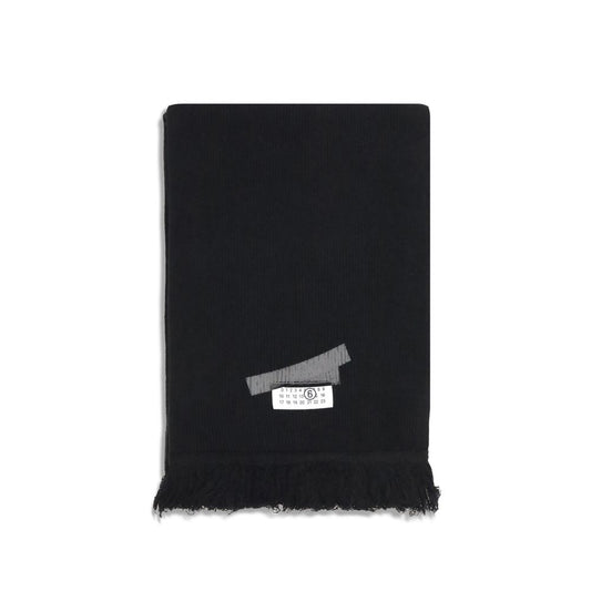 MM6 Black Wool Scarf