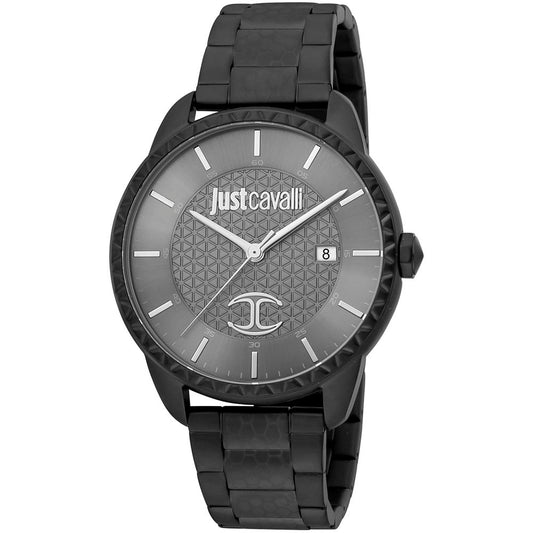 Just Cavalli Black Stainless Steel Dress Watch